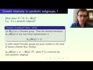 Ilya shkredov "growth in chevalley groups and zaremba's conjecture"