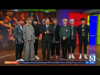 171116 bts @ ktla5 morning news