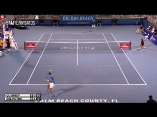 Juan martin del potro vs sam querrey delray beach open sf (highlights hd)