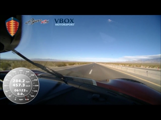 Koenigsegg agera rs hits 284 mph vbox verified