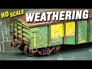 Realistic ho scale gondola weathering | model railroading tutorial