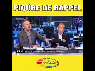 Zemmour et moretti s'engueulent