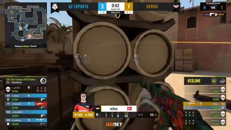 Niko 1v4 (ace clutch)