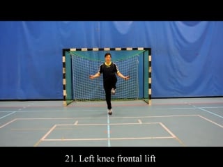 Handball goalkeeper training jump rope drills