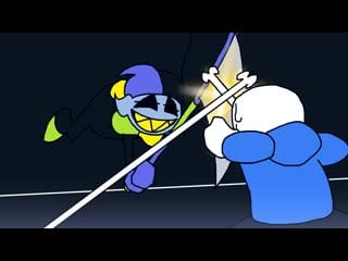 Sans vs jevil [undertale vs deltarune animation] mp4