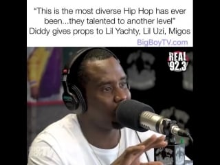 Diddy gives props to lil uzi