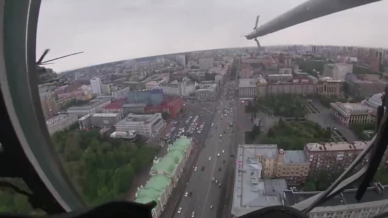 Пролет экипажей боевой авиации над новосибирском