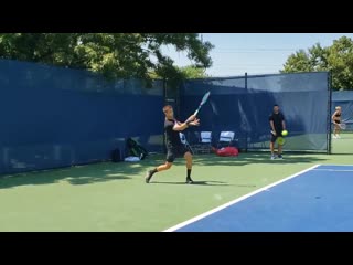 Welcome back to cincinnati @borna coric! cincytennis @tennisnewstpn