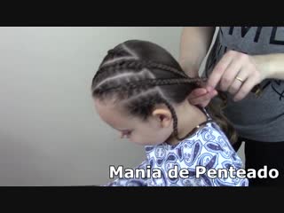 Penteado infantil com tran