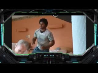 Aliens in spaceships discover the fellas and their insane allies