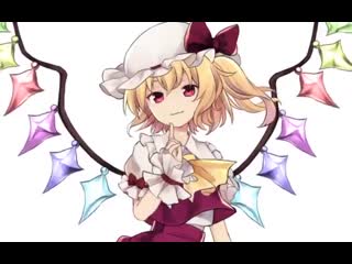 Flandre scarlet touhou drawn by yuki popopo 6640c959b6625192ad72abe1a38c2959