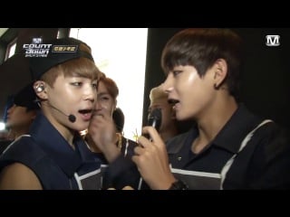 140919 bts @ m countdown backstage