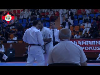 Armenian grandprix 2019, men, 80+kg, erekli pirveli (georgia) vs yuri kirakosyan (russia)