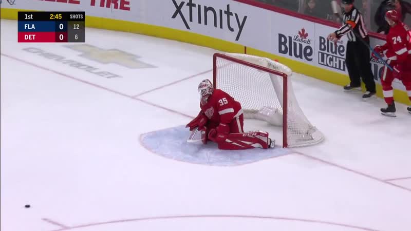 Jonathan huberdeau finds evgenii dadonov with huge stretch pass for panthers goa