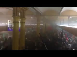 French rail workers clashed with riot police and occupied paris major gare de lyon