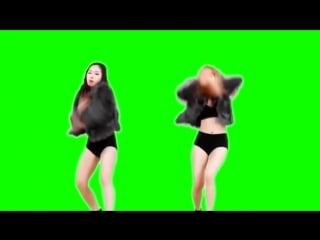 Футаж девушки на зеленом фоне green screen girl