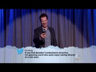 Jeff bridges, kristen bell and benedict cumberbatch read mean tweets on ‘kimmel’