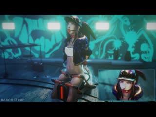 Akali kda fuck machine; solo; masturbation; bdsm; 3d sex porno hentai [league of legends]