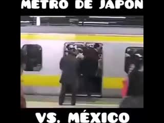 Japanese vs mexican metro etiquette