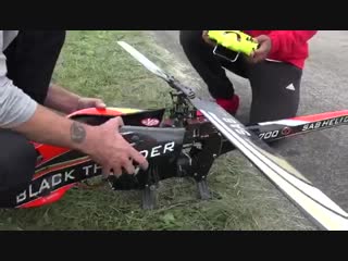 Helicopter modeling aerobatics of the absolute extra class