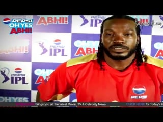Making pepsi ipl 6 advertisement with priyanka chopra and chris gayle