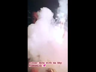 Perrie and @samsmith out in london tonight!