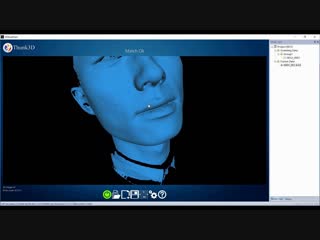 Scan human face by fisher scanner