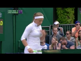 Martina hingis sania mirza vs christina mchale jelena ostapenko (2016 wimbledon 3rd round)