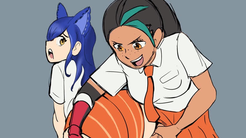 Поехавшая яндере в молодые игре nemona из pokemon