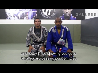 Fernando tererê teaches how to pass the half guard