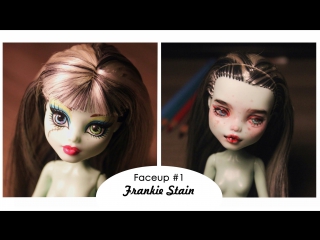 Monster high frankie stein ooak doll repaint