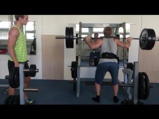 Squats with 100kg