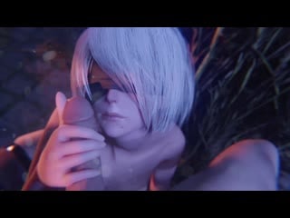 Android yorha 2b oral sex; minet; blowjob; deepthroat; facefuck; lipjob; topless; cumshot; 3d sex porno hentai [nierautomata]