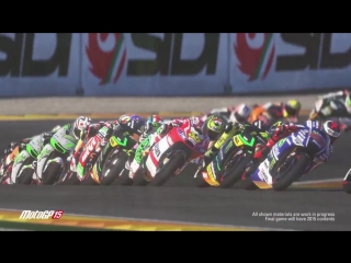 Motogp15 on screen jerez, mugello and valencia circuits