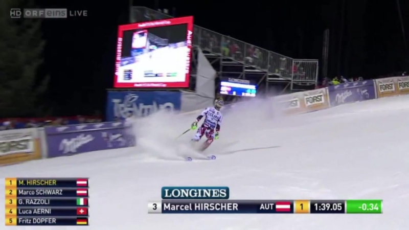 Австрийский горнолыжник едва избежал столкновения с упавшим дроном во время соревнований