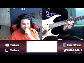 Playing guitar on omegle but i play dubstep on guitar (bangarang skrillex)