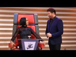 Harry Kelly Rowland Sits In "the Voice" Stool For The Very First Time