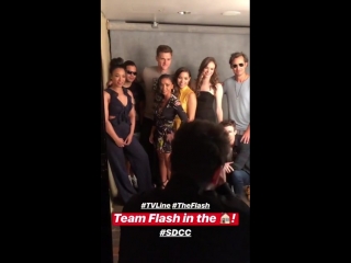 The flash cast with tvline sdcc 2018