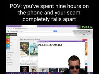 Scammer fucked up