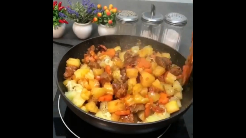 Сытное домашнее рагу