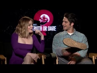 Our @matthewhoffman1 got nothing but the truth from truthordaremovie stars @lucyhale and @tylergposey see @truthdaremovie at re