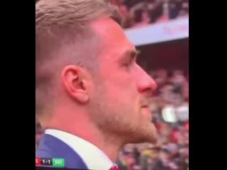 Video aaron ramsey crying as he bids fairwell to arsenal he has been with the club for eleven years