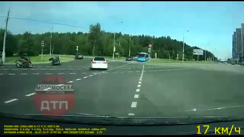 Страшное дтп с байкером