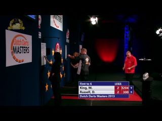 Mervyn king vs dan russell (dutch darts masters 2013 / first round)