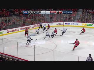 Johnny gaudreau scores after ringing the post