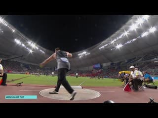 Joe kovacs wins incredible shot put gold world athletics championships 2019 doha moments mp4