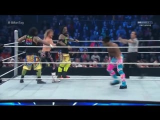 Тройной superkick от зигглера и усо для вудса (21 1 16)