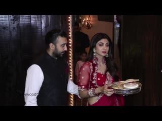 Shilpa shettys karwachauth 2019 celibration showsher unbelivable l0ve n respect