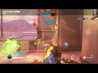 Didn't work the first time lets try this again sent mcree flying with a rein ult and charge