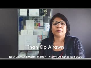 Than kip airawm, new diamond master, atomy oceania, dec 2020